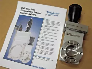 KURT J. LESKER - SG0150PCC - ISO 304 STAINLESS STEEL 1.5" PNEUMATIC GATE VALVE - Picture 1 of 8