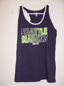 New NFL Seattle Seahawks Women's Navy Tailgate Tank Top Size Medium - Picture 1 of 2