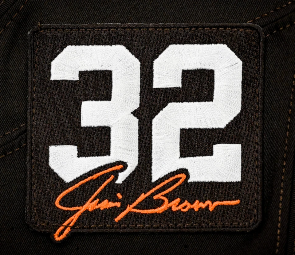 Jim Brown Patch 32 Memorial Patch Cleveland Browns Football Jersey Patch 2023 - Image 1 of 2