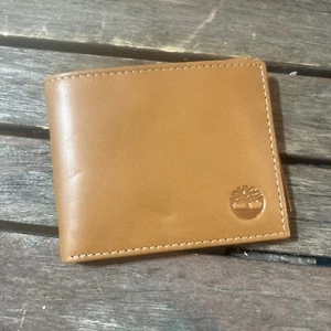 Timberland Herren Echtleder faltbare Geldbörse braun hellbraun Earthkeepers - Bild 1 von 5
