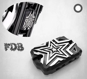 Fit H-D 2001-06 SOFTAIL Moving Star Contrast Cut Regulator Cover - Bild 1 von 7