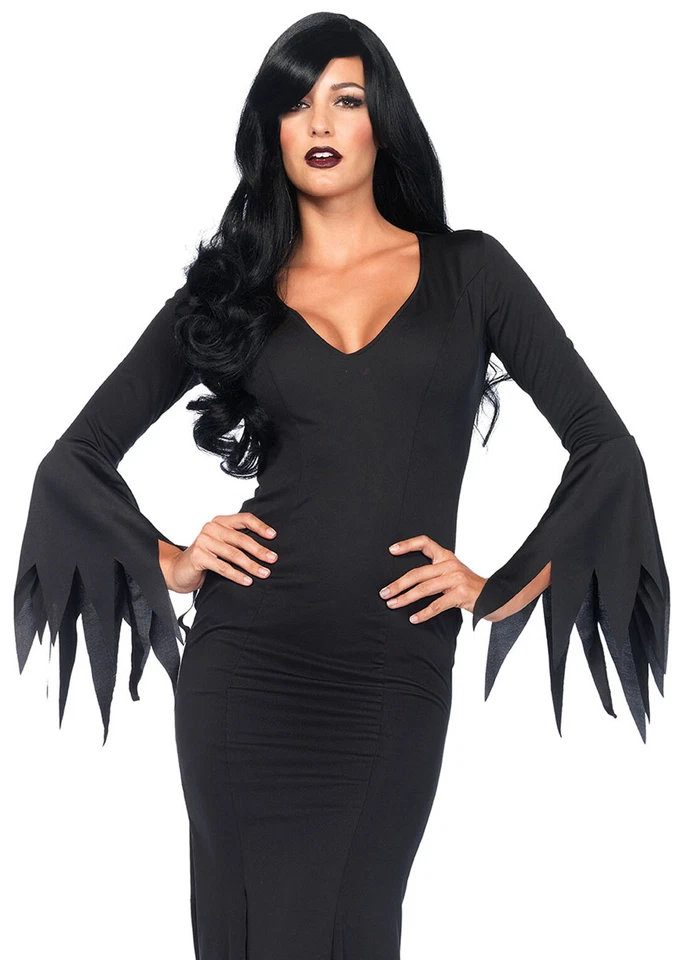 Leg Avenue Women's Gothic Dress Witch Elvira Black Size Small / Medium