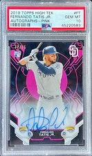 2019 topps high tek TATIS Jr. RC auto 75