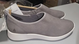 Hush Puppies Women's Modern Work Slip-on Gray Leather Everyday Shoes Size 7 - Picture 1 of 9