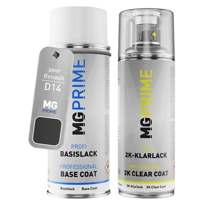 MG PRIME Peinture Voiture kit bombe aérosol 2C pour Renault D14 Cafe Nacre