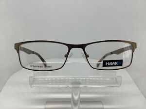 Tony Hawk TH 507 Mens Eyeglasses Rectangle Metal Brown Stainless Steel NEW