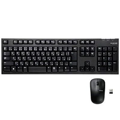 Elecom keyboard [Mouse Set Wireless (receiver included) membrane full keyboard - Image 1 of 2