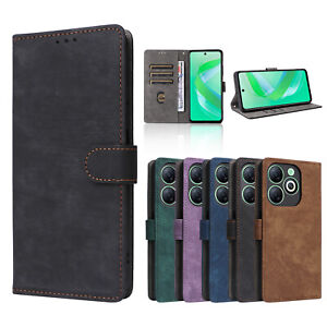 RFID Blocking Protect Flip Wallet leather Case For Infinix Smart 8 / X6525 6.6"