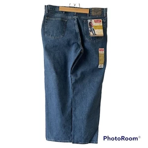 Wrangler Herren entspannte Passform blaue Jeans, Größe 38x32 - Bild 1 von 5