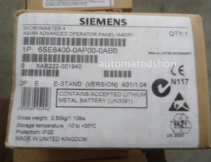6SE6400-0AP00-0AB0 Siemens AAOP advanced operation panel - Picture 1 of 1