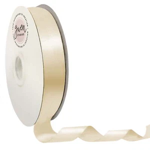 Ivory Single Face Satin Ribbon, 1.5" x 50 Yards - Picture 1 of 6