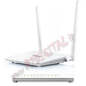 ROUTER MODEM ADSL 2+ TENDA D301 USB WIRELESS N300 PRINT SERVER HARD DISK lan 3G - Picture 1 of 4