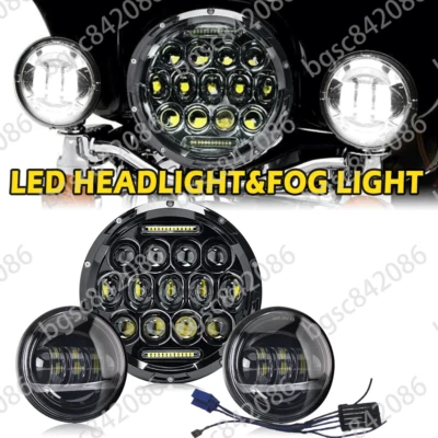 Farol de LED + luzes de neblina para VN Vulcan Classic Nomad Drifter 1500 7 polegadas - Imagem 1 de 4