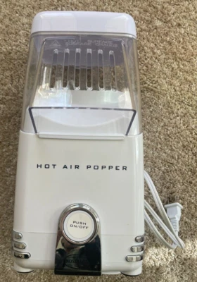 Máquina de palomitas de maíz portátil NOSTALGIA Hot Air Popper blanca HAP8WT excelente estado Foto 1 de 4