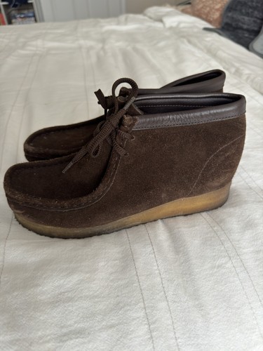 Mocassini Clarks Originals Wallabee da uomo 6 5 marrone pelle scamosciata suola crepe moc
