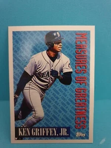 Ken Griffey Jr.๐1994 Topps Measures of Greatness #606 Baseball Card ๐FREE POST - Picture 1 of 2