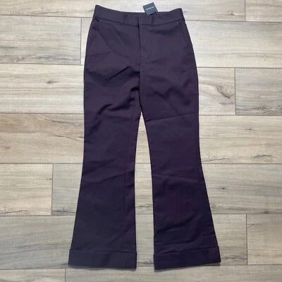 Club Monaco Mujer Recortado Kick Flare Talla 00 Ciruela Foto 1 de 4