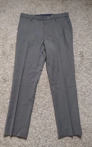 Vince Wool Blend Dress Pants 32 Gray Flat Front Slim Straight Work Career QQ - Picture 1 of 5