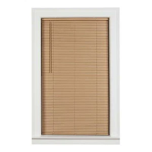 Mainstays 1" Cordless Vinyl Room Darkening Mini Blinds - Picture 1 of 4