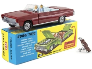 CORGI TOYS Chrysler Imperial Convertible / Dark Red / Re-issue / NEW - BOXED - Afbeelding 1 van 1