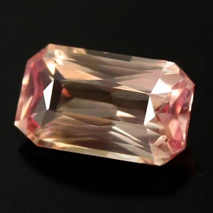 Natürlicher 6,75 ct zertifizierter Montana mehrfarbiger Saphir 13 x 11 mm Smaragd Edelstein - Bild 1 von 6