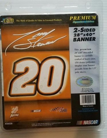 NASCAR #20 TONY STEWART HOME DEPOT RACING - 2-SIDE BANNER - 28" x 40" #20028 Cover