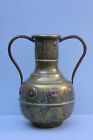 Groe Antike Messing Vase  Doppelhenkel Vase Asiatisch