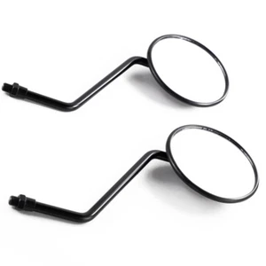 M10 Bolts 1Pair Motorcycle Scooter Refit Round Handlebar Rear Side View Mirrors - Picture 1 of 9