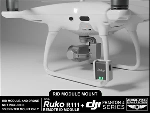 DJI Phantom serie 4, 3 e 2 Ruko R111 modulo di montaggio modulo ID remoto non incluso - Foto 1 di 8