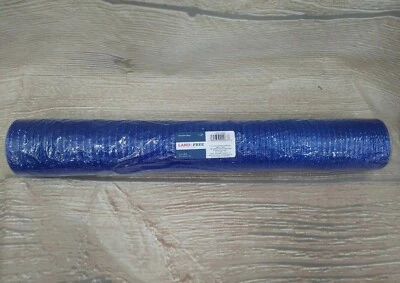 New! Deco Mesh Poly Wide Metallic Blue Sparkly 21" x 30 FT Winter July 4 Flag - Image 1 of 4