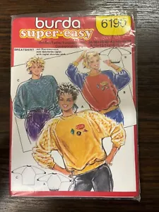 ANCIEN PATRON BURDA 6190 ROBE DE CHAMBRE JUPE TAILLEUR CHEMISIER PANTALON - Imagen 1 de 1