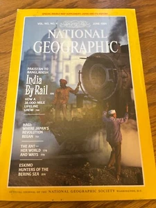 National Geographic Magazine - June 1984 - India By Rail W/Map - Bild 1 von 1