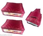 PACK OF 2 MAROON SAREE SHIRT BEDSHEET GARMENTS COVER 1 BLOUSE COVER STORAGE BAG