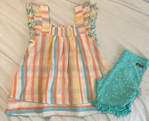Matilda Jane Sprinkle Candy Shorties & Tunic EUC Dream Chasers Shorts Size 14 - Picture 1 of 4
