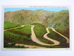 Double Hairpins on the Road to Lookout Mountain Denver Colorado cartolina d'epoca - Foto 1 di 2