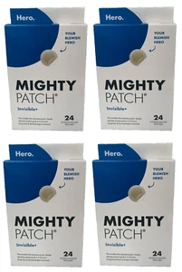 4x Mighty Patch Invisible+ Hydrocolloid Acne Pimple Patches 96 Count) Exp 2027 - Picture 1 of 2