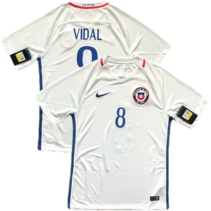 2016/17 CHILE Away Jersey #8 Arthuro Vidal Small NIKE Copa America Champion NEW - Picture 1 of 12