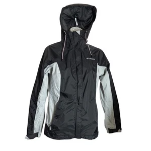 Columbia Jacket Size Small Black Omni Tech Waterproof Pink Cancer Ribbon Jacket - Picture 1 of 11