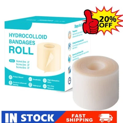 ﻿ NEW Hydrocolloid Roll - Medical Grade Hydrocolloid Roll, Cut-to-Siz e & HOT - Image 1 of 4
