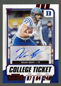 Noah Gray 2021 Panini Contenders Draft Picks #239 College Ticket Rookie AUTO - Bild 1 von 2