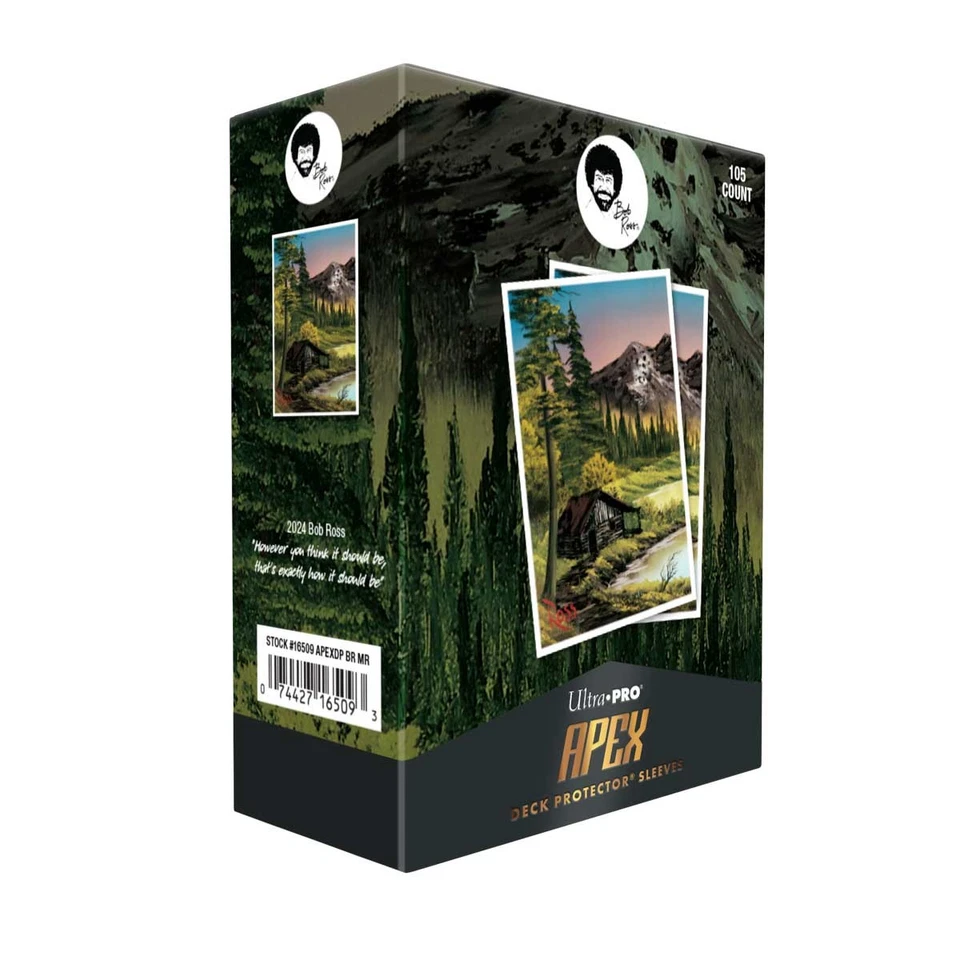 Ultra Pro - 105ct Apex Deck Protector Sleeves - Bob Ross Mountain Retreat - Bild 1 von 1