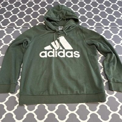Sudadera con Capucha Adidas Logo Jóvenes Niños Grande Verde Pullover Polar Sudadera  Foto 1 de 4