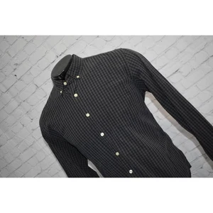 J Crew Dress Shirt Button Up Men Size Large Gray Plaids Cotton - Picture 1 of 6