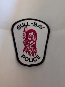 Gull-Bay Polizei Stickerei Patch rot weiß schwarz  - Bild 1 von 2