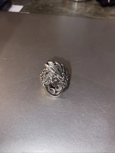NACHLASS SCHMUCK RING SILBERFARBEN VOGEL AMERIKANISCHER ADLER GRÖSSE 9 - Bild 1 von 3