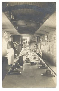 Bannister RPPC - Great INTERIOR Of A Large CHUCKWAGON - Wisconsin ca1908 - Bild 1 von 2