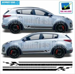 Stickers for Kia Sportage side stripes decals Vinyl Graphics - Picture 1 of 2