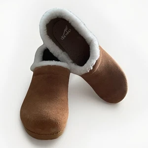 Dansko Profesional Acogedor Gamuza Piel de Oveja Bronceado Talla 40 9.5-10US A Comodidad de Enfermería - Imagen 1 de 10