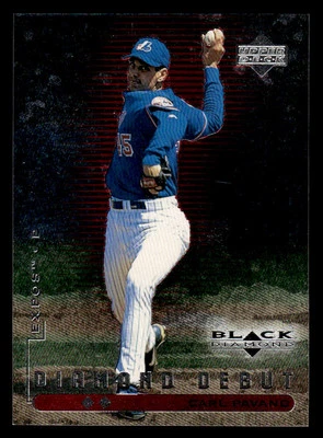 1999 UD Black Diamond #108 Carl Pavano Double Diamond Rookie #d /2500! EXPOS - Image 1 of 2