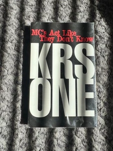 KRS-ONE "MCs Act Like They Don't Know" Cassette Single (1995) SEALED - Picture 1 of 2